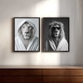 thumbnail image 3 of Animals Taking a Bath Abstract Funny Canvas Painting Print Wall Art for Living Room Bathroom Decoration Frameless, 3 of 7