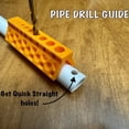 thumbnail image 3 of Sylvtty Pipe Drilling Guide 3D Printed PLA Portable 90 Degree Drill Guide Lightweight Tool Pocket Size Precision Hole Drilling Tool, 3 of 7