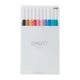 thumbnail image 1 of Conjunto de Plumas Fineliner Uni EMOTT #2, 10 Colores, 1 of 8
