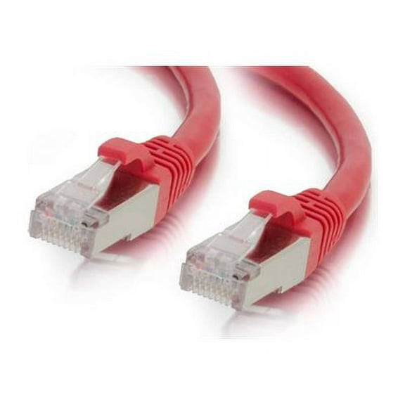 C2G 10ft Cat6 Ethernet Cable - Snagless Shielded (STP) - Red - Patch cable - RJ-45 (M) to RJ-45 (M) - 3.05 m - screened shielded twisted pair (SSTP) - CAT 6 - molded, snagless, stranded - red