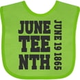 thumbnail image 3 of Inktastic Juneteenth June 19, 1865 Boys or Girls Baby Bib, 3 of 4