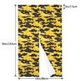 thumbnail image 3 of Door Curtain 34x56in Two Pieces Of Uniform Is Not Easy To Wrinkle The Room Shade And Dustproof For The Wall On The Door Or Window Vector Camouflage Pattern Yellow_3, 3 of 5