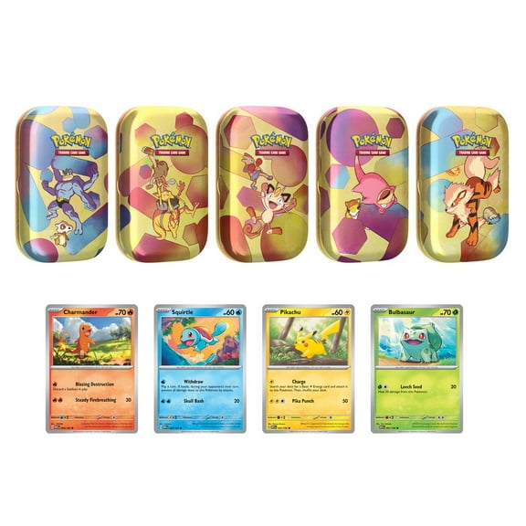Pokemon Scarlet & Violet - 151 5-pack Mini Tins (Electabuzz, Scyther, Magneton, Dragonite, Gengar) Costco Exclusive