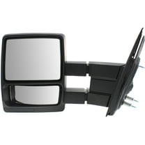 Kool Vue Towing Mirror Compatible With 2004-2014 Ford F-150 Left Driver Side w/ Blind Spot Corner Glass Textured Black