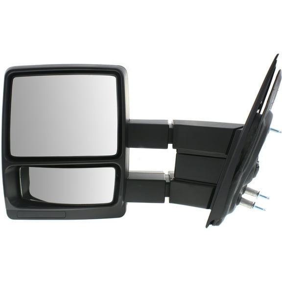 Kool Vue Towing Mirror Compatible With 2004-2014 Ford F-150 Left Driver Side w/ Blind Spot Corner Glass Textured Black