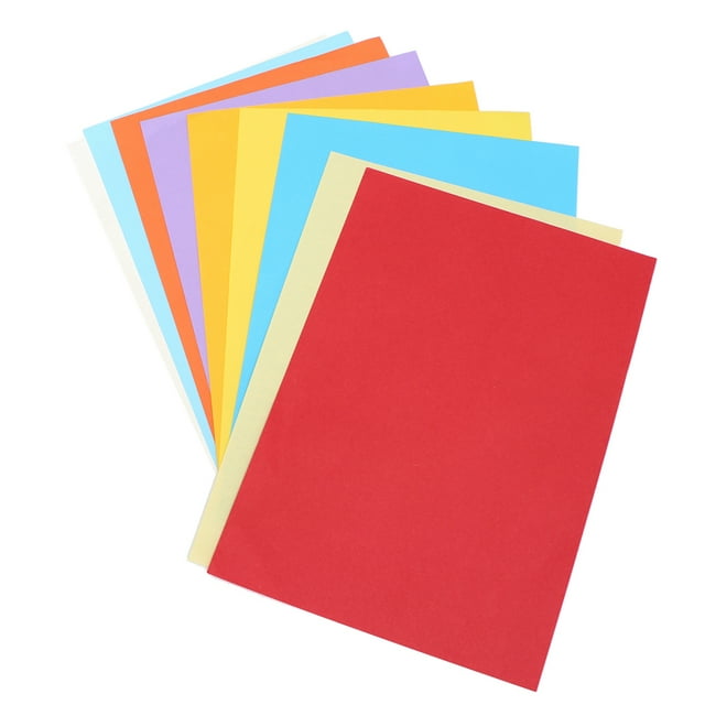 100 Feuilles Papier Copie A4 Coloré Papier Imprimable Pratique Bricolage Fait Main Papier Pliable Fournitures de Papeterie pour École Bureau (80 g, Dix Couleurs)