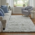 thumbnail image 2 of Feizy Indochine Modern Solid, White, 5' x 8' Area Rug Sheen Fade Resistant Luxury & Glam Floor Rug for Living room Bedroom, 2 of 10