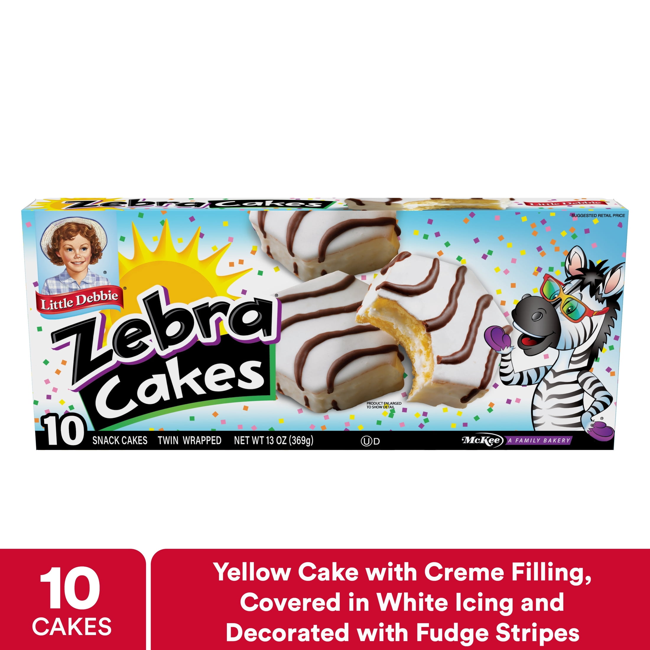 (3 pack) Snack Cakes, Little Debbie Family Pack ZEBRA® cakes