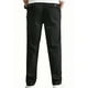 thumbnail image 3 of Pantalones largos para hombre, informales, lisos, con bolsillo, para exteriores, cintura elástica, con cordón, pantalones de trabajo para hombre, 3 of 6
