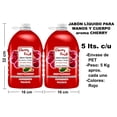 thumbnail image 4 of Twin Pack Cherry Fruit VivoNatural Jabón Líquido Antibacterial para manos y cuerpo 5 litros, 4 of 5