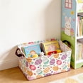 thumbnail image 3 of Easter Bunny Storage Basket, Multi-functional Foldable Storage Bin, Easter-themed Decorative Organizer, Ideal Easter Gift for Family, Friends and Home Organization in Spring Holiday, 15*10*8in, C, 3 of 7