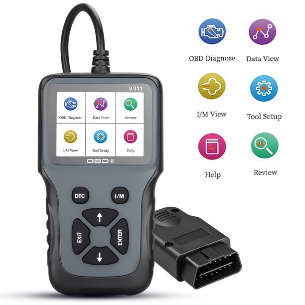 TSV OBD2 Scanner Auto Car OBDii 2 Code Reader Diagnostic Scan Tool