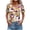 A02, variant on Womens Summer Tops Asymmetrical V-Neck Stylish Printed Button Short Sleeve Shirt