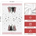 thumbnail image 6 of Black White Buffalo Plaid Snowman Xmas Trees Christmas Kitchen Towels Dish Towels, 18x26 Inch Daily Winter Decoration Hand Towels Set of 4, 6 of 6