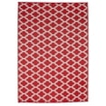 thumbnail image 1 of Erbanica 6' x 9' Red Trellis Reversible Indoor/Outdoor Plastic Rug, 1 of 5