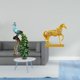 thumbnail image 2 of Majestuosa escultura de pavo real , figura artística de animal, elegante adorno de resina para el hogar, la oficina, la sala de estar, el dormit, 2 of 8