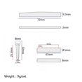 thumbnail image 5 of Guitar Bridge Parts Set ABS Material White Durable and Lightweight Convenient for Guitar Use 5 Pack, 5 of 5