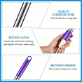 thumbnail image 5 of 360-Degree Rotating Telescopic Replacement Mop Handle - Stainless Steel with Reinforced Plastic Disc, Fits Round Mop Buckets, 47.6" Extended Length, Easy Installation No Tools Needed, 5 of 7