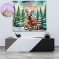 thumbnail image 4 of Merry Christmas Santa Reindeer Antlers Rhodesian Ridgeback Sleigh Xmas Winter Holiday Tapestry Ridgebacks Dog Lover Gifts Wall Hanging Backdrop Home Decor - 00023, 4 of 5