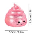 thumbnail image 2 of OAVQHLG3B Novelty Glitter Poop Stress Balls Sensory Fidget Ball, Blue Squsihy Squeeze Sugar Ball - Stress Relief Squishy Ball for Adults, Joke Prank Squish Poop Toys for Party Favors, 2 of 5