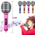 thumbnail image 7 of Musical Instrument Ballons Guitar 70s 80s 90s Disco Hip Hop Party Guitar Saxophone Microphone Balloon Birthday Party Supplies (1pcs microphone,partyshine), 7 of 7