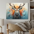 thumbnail image 2 of Designart "Antelope Geometric I" Animals Metal Wall Art, 2 of 5