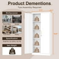 thumbnail image 4 of Fesbos Metal Garage Storage Cabinet with 2 Doors and 4 Adjustable Shelves, 71 Inches Tall White Steel Locking Tool Cabinets for Office, Home, Garage, Gym, School, Warehouse, 4 of 12
