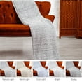 thumbnail image 2 of DecorX Throw Blanket Grey Flannel Fleece - Soft Fur Feel - Gray & White Contrast - 50x60 in, 2 of 13
