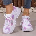 thumbnail image 2 of Women's Walking Shoes Composite Toe Work Barefoot Sneakers Shoes Breathable Flexible Fashion Sneakers for Daily Wear Purple Size 7, 2 of 6