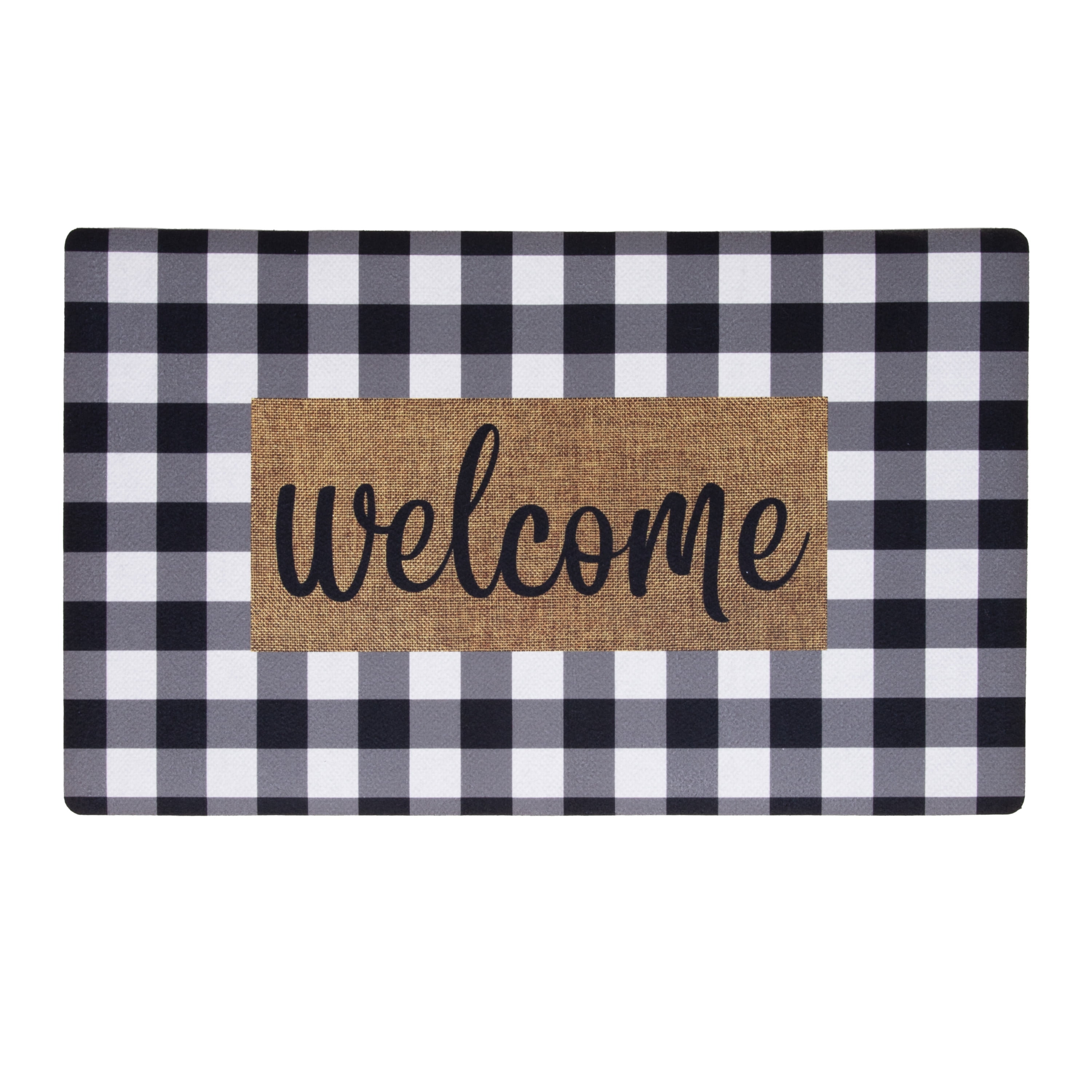 Mud Scrubbing Entrance Doormat Throw with Scrapers Brown Non Tracking 24 x 36 Mind Reader Ultimate Greeting Mat