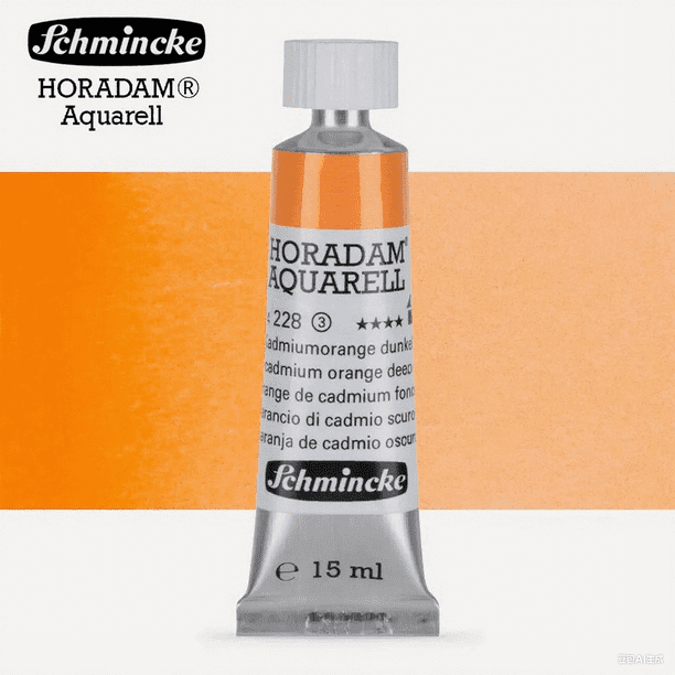 Schmincke - Set de Acuarelas HORADAM AQUARELL | Tubos de 15 ml, Pinturas para Artistas, Aficionados y Estudiantes, Materiales de Arte, Serie 228