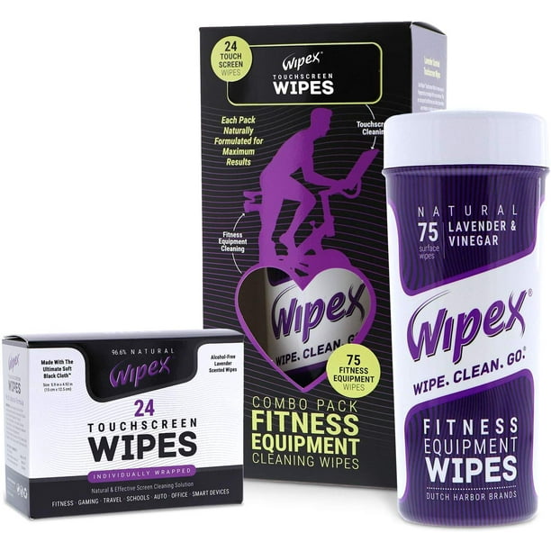 Wipex Cleaning Combo Pack for LED/LCD Screens and Fitness Equipment