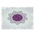 thumbnail image 1 of Zodiac Sagittarius Cutting Board, Oriental Mandala Design with Horoscope Floral Arrangement, Decorative Tempered Glass Cutting and Serving Board, Large Size, Purple and White, by Ambesonne, 1 of 1