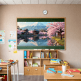 thumbnail image 6 of Japanese Style Landscape Backdrop with Mount Fuji Cherry Blossoms and Pavilions Banner Party Decorations Photography Props Event Decors Festival Backgrounds, 6 of 7