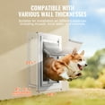 thumbnail image 4 of VEVOR Pet Door, 14.25" x 21.1" Metal Frame with Lock and 3-Flap System, Weatherproof Doggy Door, Easy to Install in Interior or Exterior Walls, Pet Door Suitable for Cat Doggie Kitties (White-Large), 4 of 9