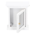 thumbnail image 2 of Armario de espejo blanco para casa de muñecas, armario de espejo blanco en miniatura, muebles de baño para casa de muñecas 1:12, 2 of 14