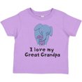 thumbnail image 3 of Inktastic I Love My Great Grandpa Elephant Boys or Girls Toddler T-Shirt, 3 of 5
