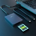 thumbnail image 1 of CFexpress Card Reader, Rocketek USB 3.1 Gen 2 10Gbps CFexpress Reader, Portable Aluminum CFexpress Memory Card Adapter, 1 of 5
