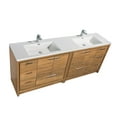 thumbnail image 3 of Alma Allier 84" Gloss White Vanity With A Integrated Sink, 3 of 12