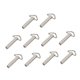thumbnail image 4 of 10x Llaves de cuerda, piezas y componentes para relojeros, metal resistente para mecanismos de bricolaje. Triángulo de 40 mm, 4 of 9