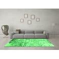 thumbnail image 3 of Ahgly Company Indoor Round Oriental Green Industrial Area Rugs, 5' Round, 3 of 4