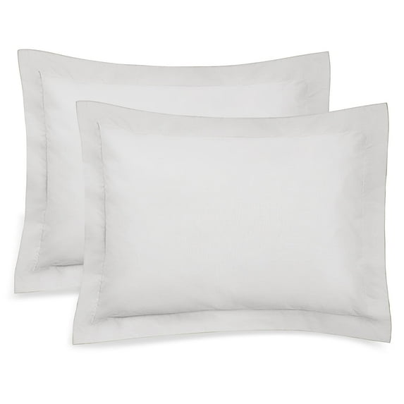 Ruffle Pillow Case - Queen Pillow Sham (Black), Ruffle Pillow Cover, Set of 2. by Blissford