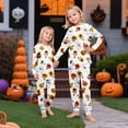 thumbnail image 5 of Halloween Family Pajamas Matching Set - 2 piece Ghost Pumpkin Printed Long Sleeve Top Pants Outfit Set for Halloween Nights for 6 Years Pjs, 5 of 6