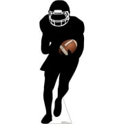 Football Player Runningback Silhouette Life Size Cutout Standup