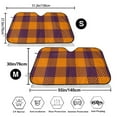 thumbnail image 3 of Kdxio Fall Buffalo Plaid Print Windshield Sun Shade,UV Rays and Sun Heat Protection,Sunshade for Car Windshield,Car Shade Front Windshield - Small, 3 of 6