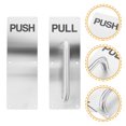 thumbnail image 3 of KAKOWELY interior door pull handle 1 Set Stainless Steel Push Pull Door Handle Metal Pull Handle Sliding Barn Doors Plate for Fire Doors Interior Commercial Use, 3 of 5