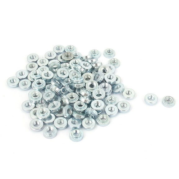 M3 Zinc Plated Self Clinching Rivet Nut Fastener 100pcs for 1mm Thin Plates