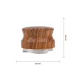 thumbnail image 3 of Dispositivo para café en polvo de acero inoxidable de 53 mm Huanghuali Cafetera de tres hojas sin prensado MarrónAmarillo, MarrónAmarillo, 3 of 5