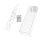 thumbnail image 2 of Jarrón de flores acrílico rectangular con soporte para agua, decoración de baja altura. 35x10x6.5cmLuz LED, 2 of 9