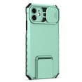 thumbnail image 5 of JTCASES for iPhone 11 Case, Sliding Camera Cover & Foldable Kickstand Shockproof Corners Anti-fall Rugged Anti-slip PC TPU Heavy Duty Protective Hybitd Shell - Lightblue, 5 of 12